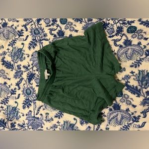 Green Sweatshorts